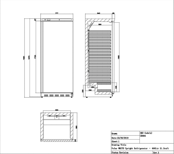 Polar cd084 dimensions