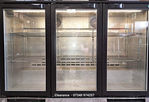 Secondhand 3 Door Bottle Fridge