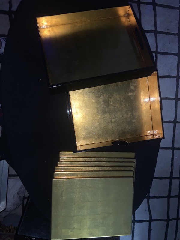 Gilt Lacquered Place Mats