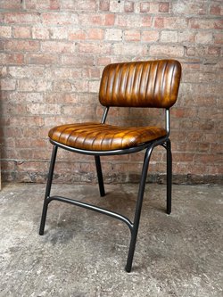 Industrial Vintage 100% Leather Chair