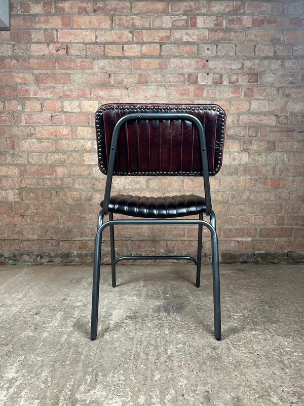 Industrial Vintage 100% Leather Chair