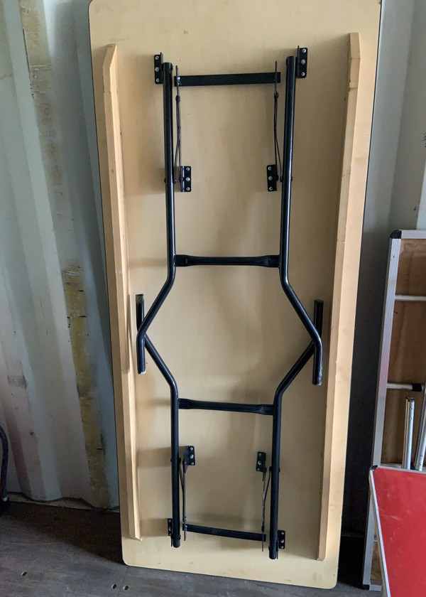Secondhand 6ft x 2ft 6 Hightop Trestle Table For Sale