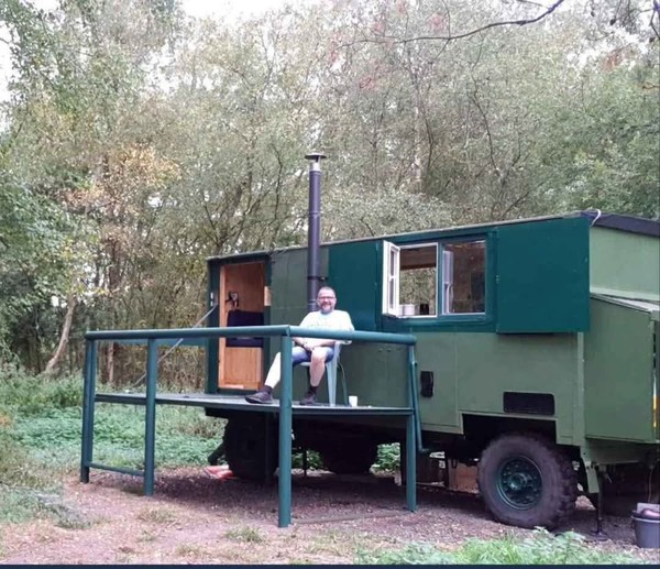 Converted glamping trailer for sale