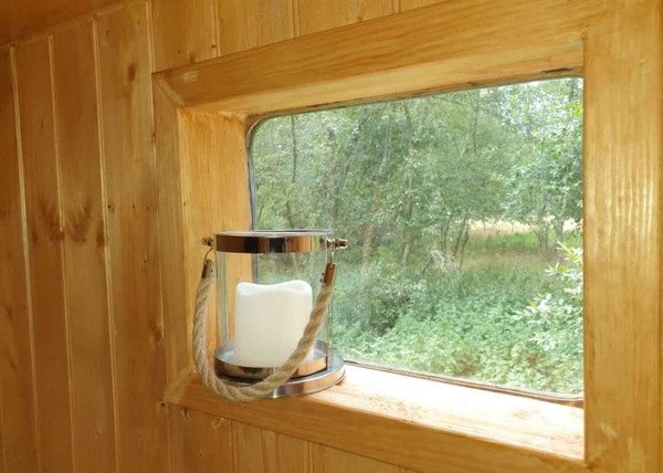 Glamping pod window