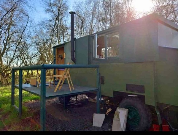 Glamping pod with sun deck