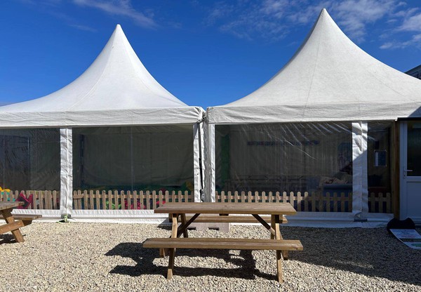6m x 6m Roder HTS Pagoda Marquees for sale