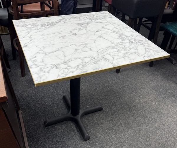 outdoor marble square table