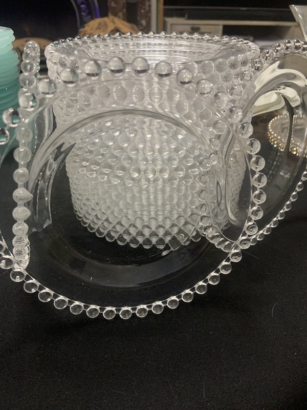 ornate glass side plates