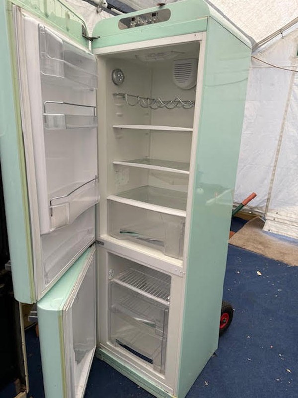 pastel green Smeg fridge freezer
