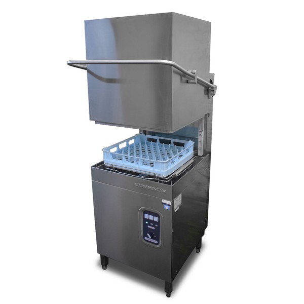 Commercial pass through dishwasher