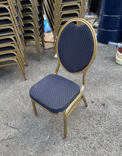 Blue And Gold Dining Chairs For Sale
