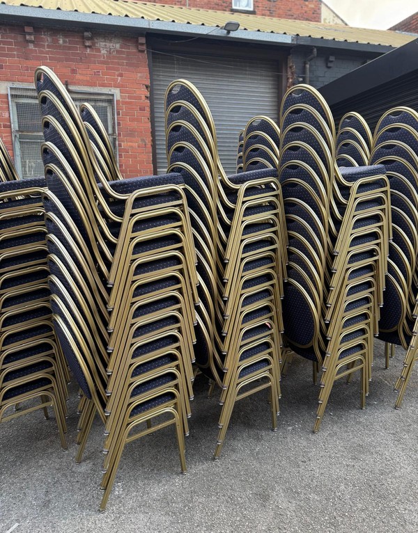 Blue And Gold Dining Chairs