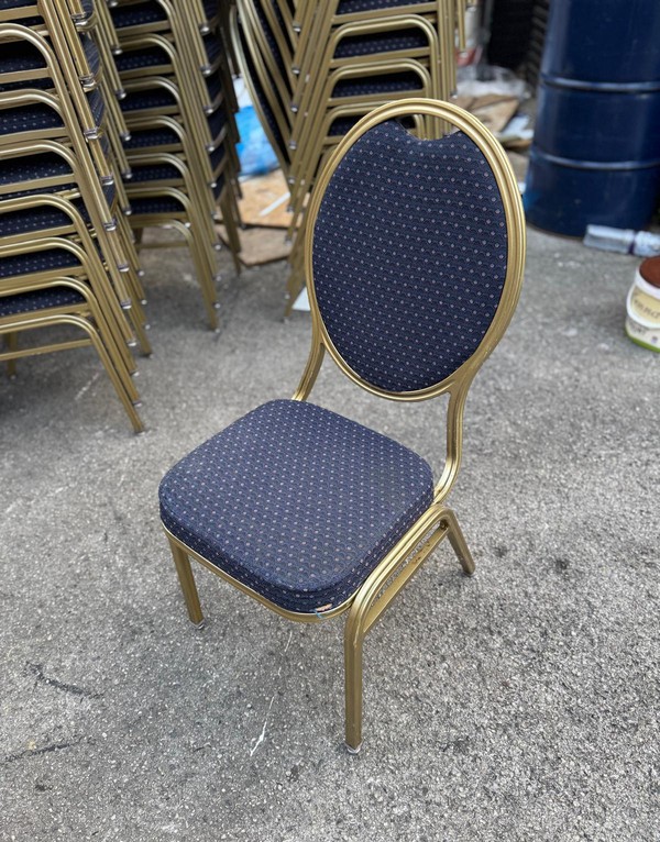 Blue And Gold Dining Chairs For Sale