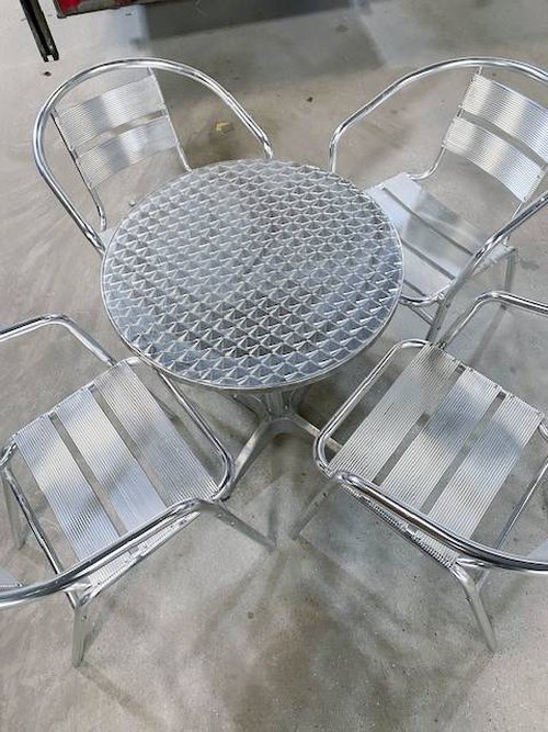 Aluminium bistro chairs Aluminium bistro chairs