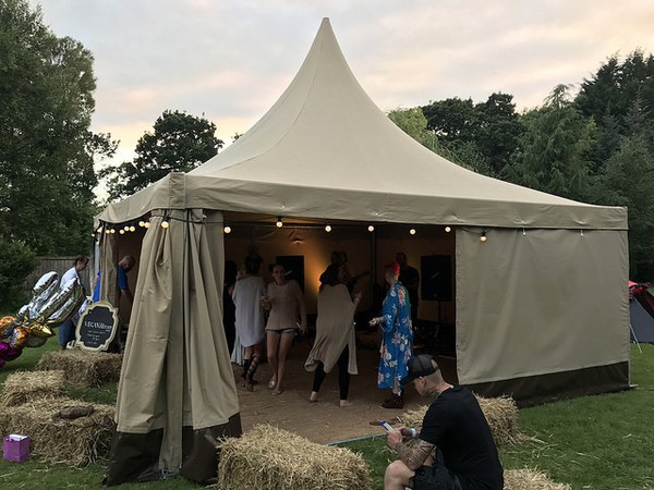 Secondhand 6m x 6m Canvas Pagoda Pavilion Style Tipi Structure For Sale