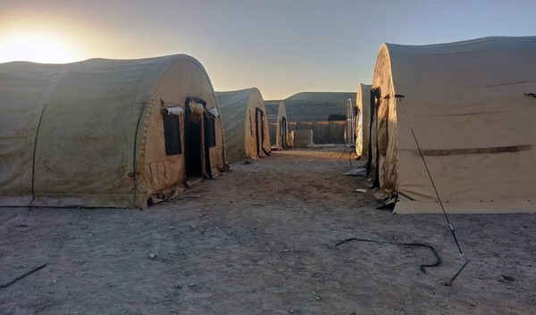 Army accommodation tents