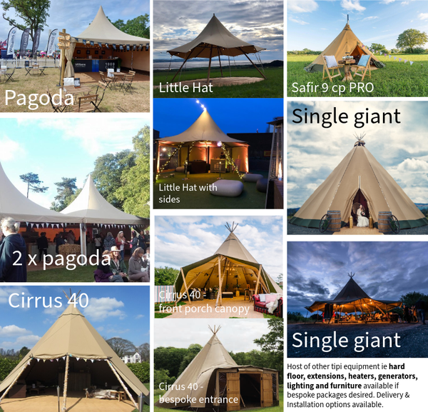 Secondhand Safir 9 CP PRO 5.5m Glamping Camping Adventure Tipi For Sale