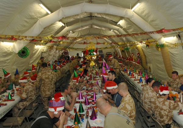 Army marquee party