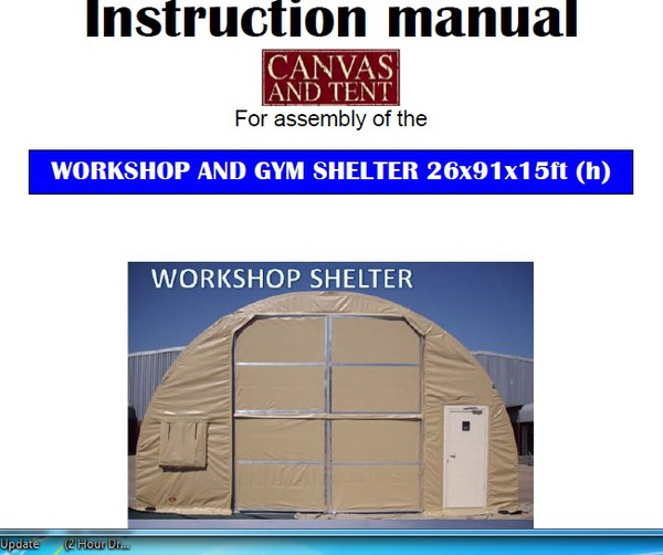 Army / Military Workshop / Gym shelter