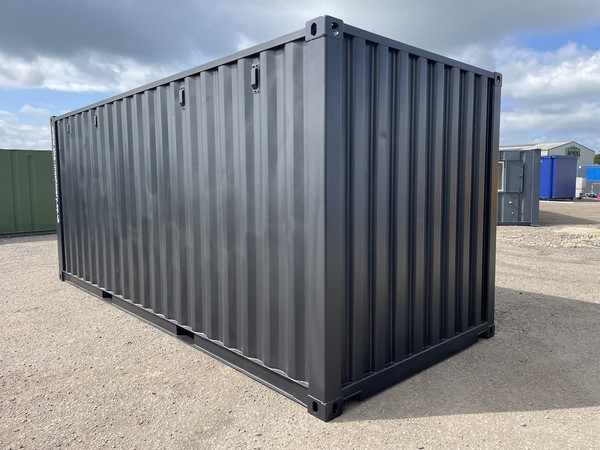 Black Shipping Container