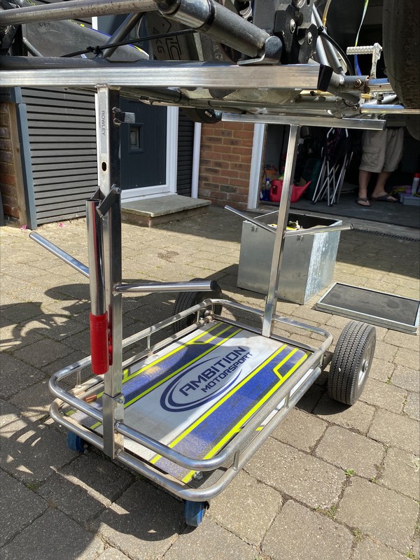 Kart Trolley 4 Wheeled with Tyre posts and Brake (Senzo)