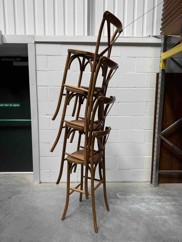 Stack of high bar stools
