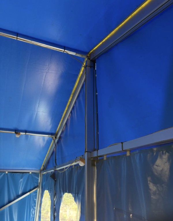 6m Aluminium framed marquee