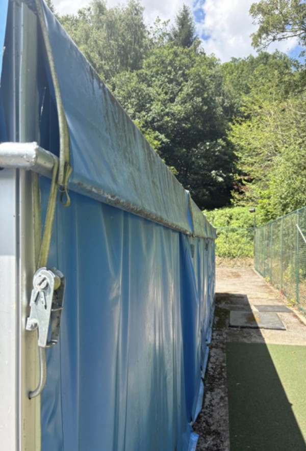 6m wide 9m long framed marquee