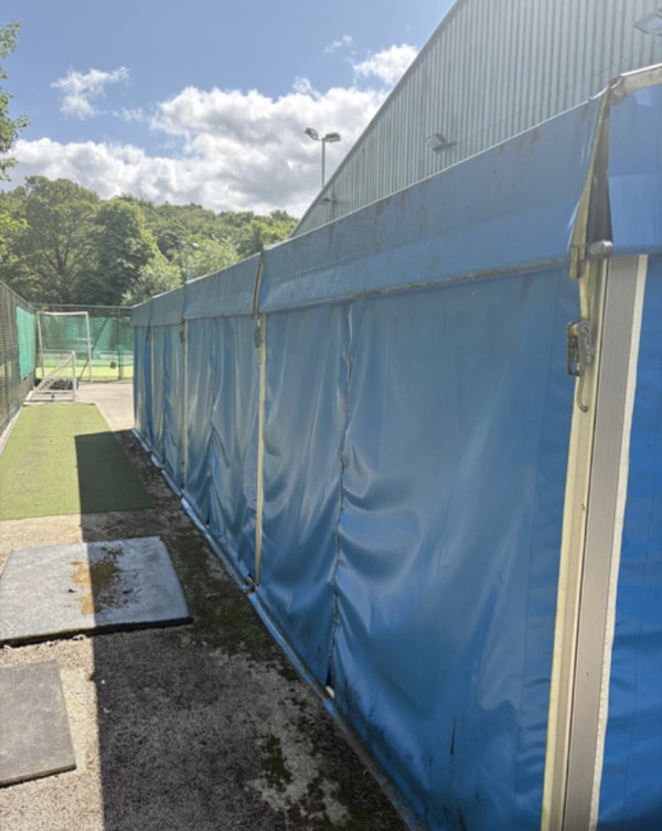 Blue marquee sides