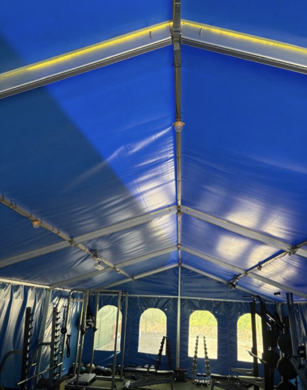 Framed 6m blue marquee