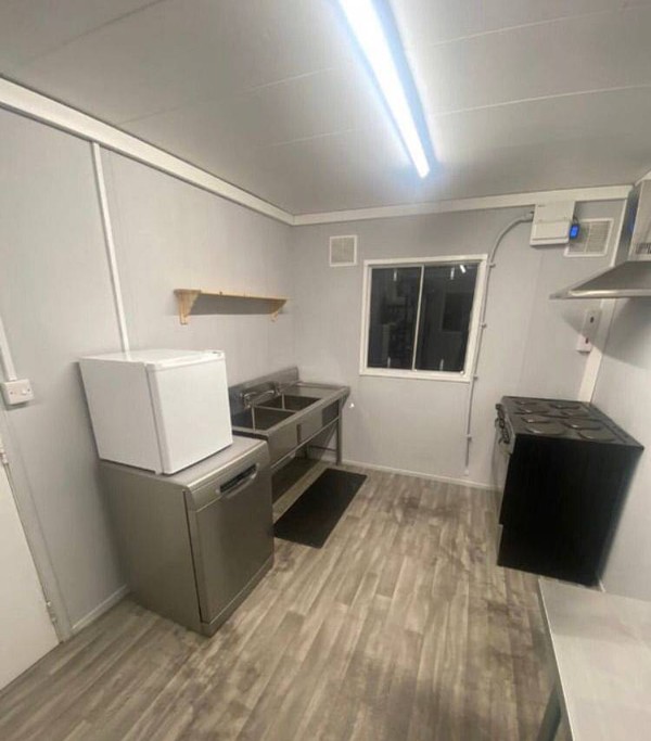 Steel cabin kitchen container