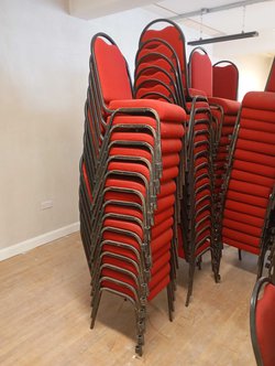 Stacking banqueting chairs