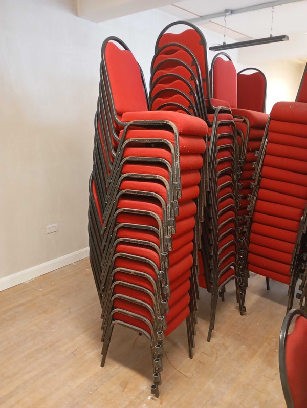 80x Red Conference Chairs - Bangor, Ireland 3