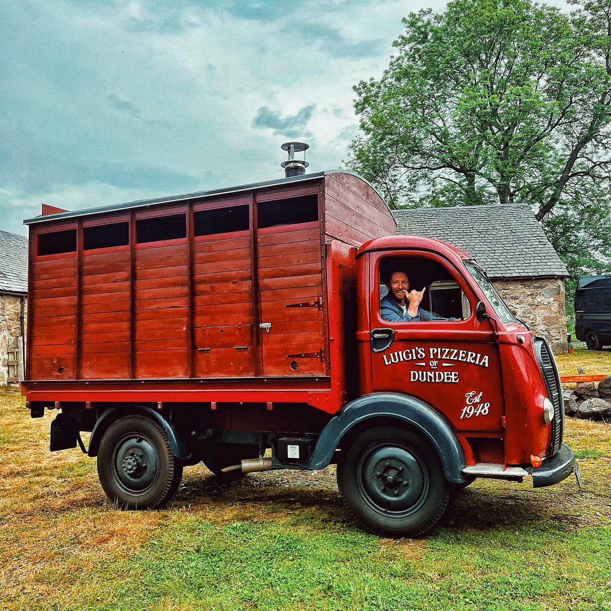 Food Stalls Vintage Mobile Pizza
