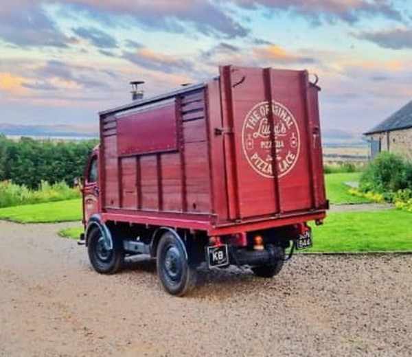 Vintage Austin Pizza truck