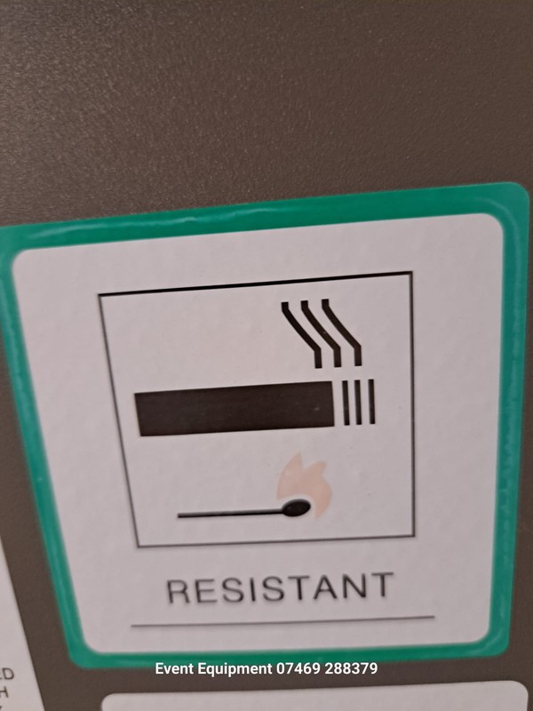 Burning resistant commercial furniture