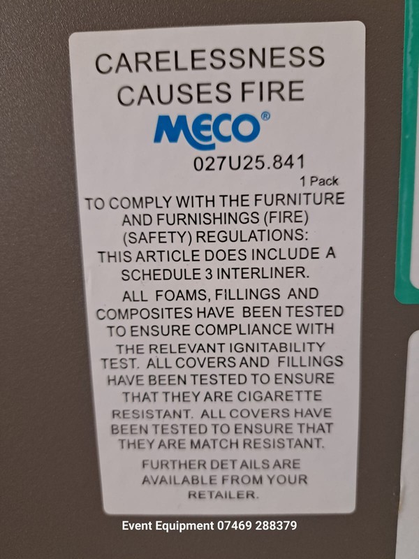 Meco folding chairs
