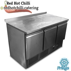 Three door bench fridge