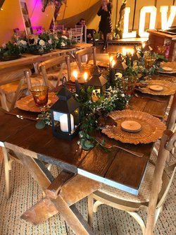 Reclaimed Rustic Scaffold Tables