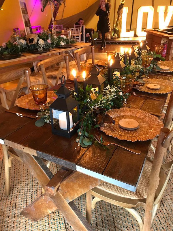 Reclaimed Rustic Scaffold Tables