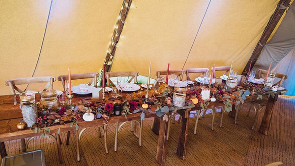Rustic Event Tables