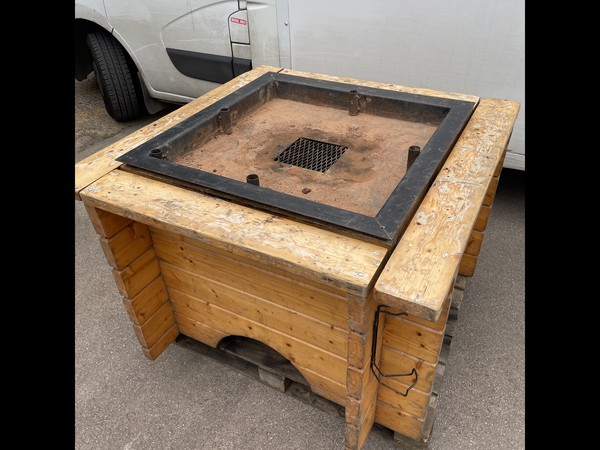 Large Wooden Fire Pit