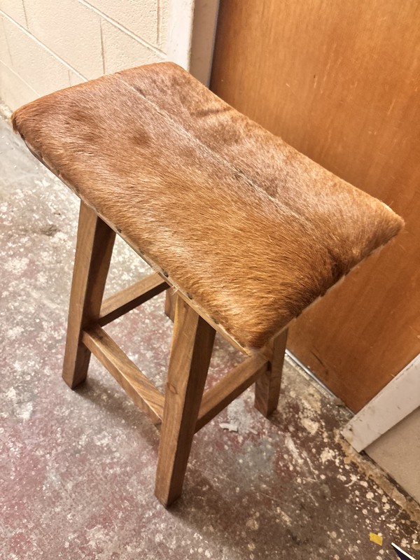 cow hide stools