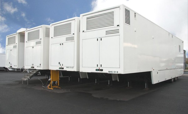 Four trailer Dialysis clinic