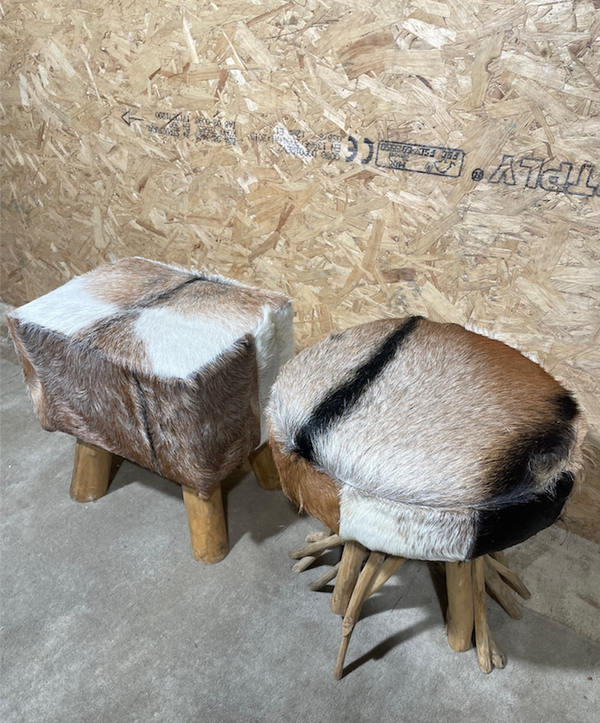 cow hide seating