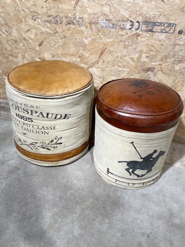 leather stools