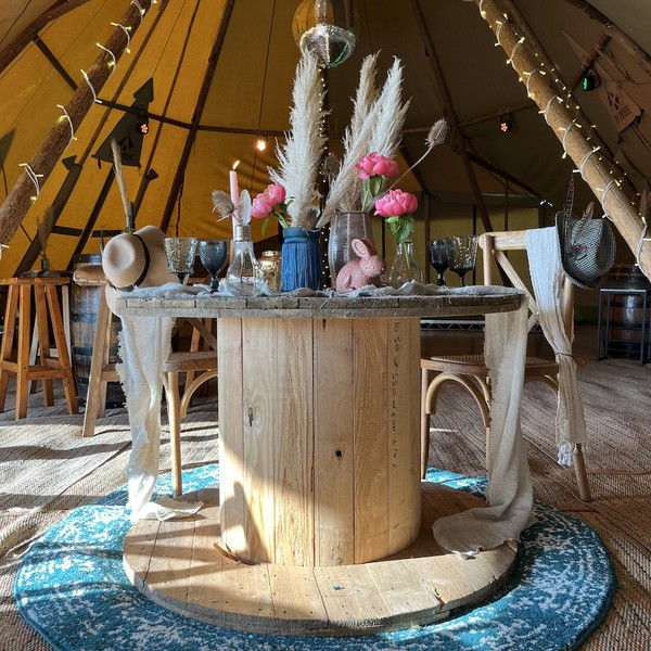 Cable Reel Wedding Table