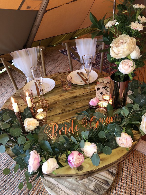 Repurposed Cable Reel Dining Tables