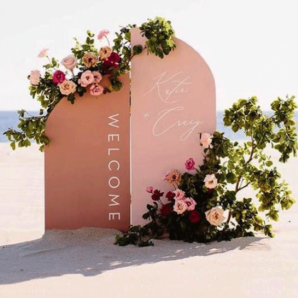 Curved Wedding Backdrop