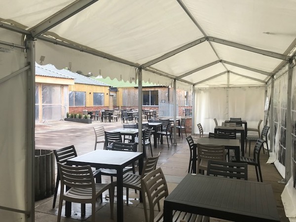 Secondhand 3m x 9m Roder Marquee